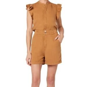 Joe's Jeans romper Emilia flutter sleeve brown size X-Small XS